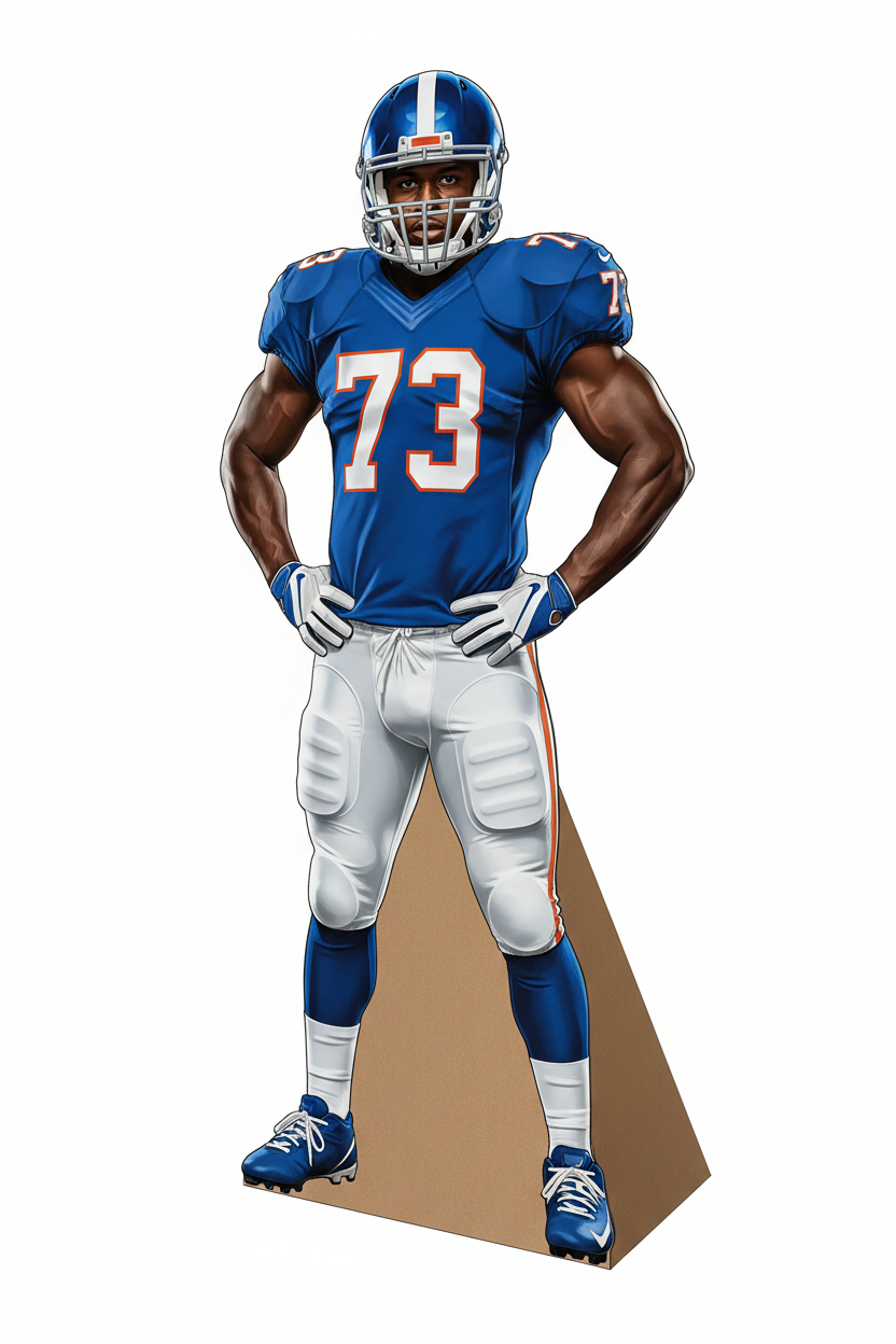 Football Player Cardboard Cutout
