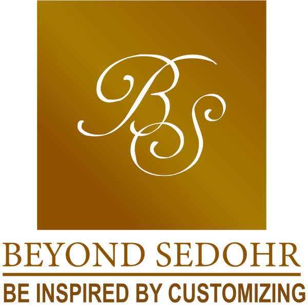 Logo of Beyond Sedohr with a gold square and decorative 'BS' on a white background.