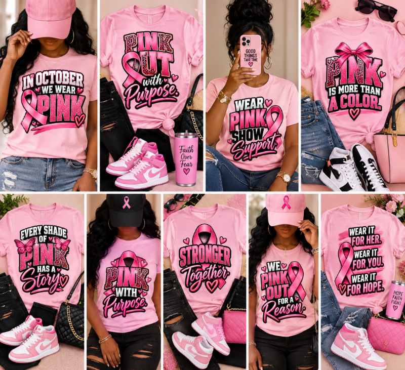 DTF Transfers-Pinktober