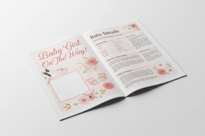 Baby Shower Newspaper Mockup
