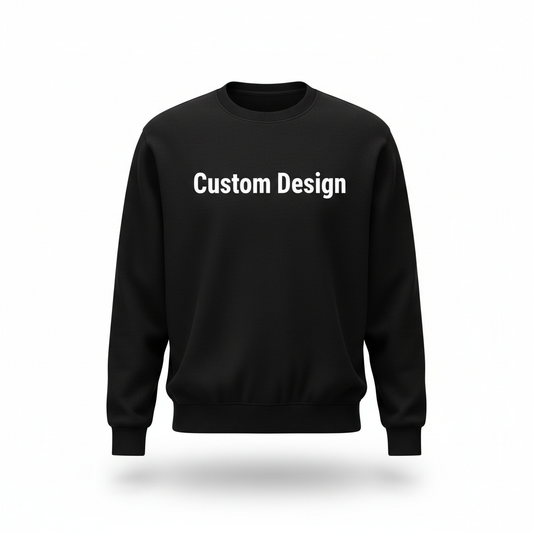 Black Crewneck Mockup