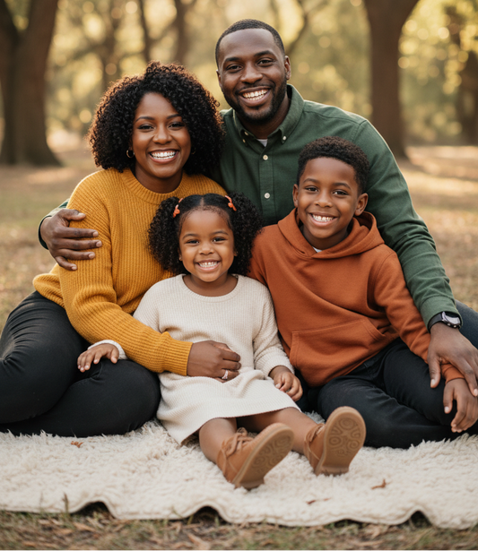 Black Family Portrait