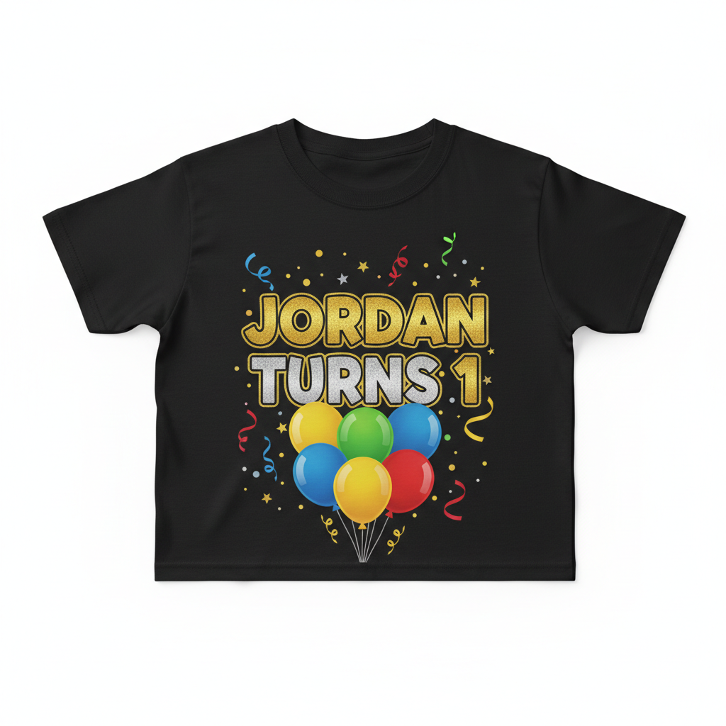 Black Jordan Turns 1 Shirt