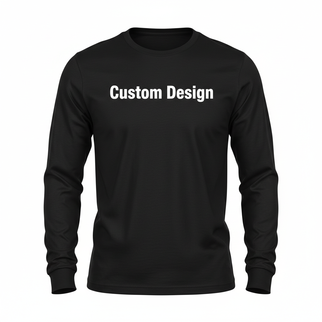 Black Long Sleeve Mockup