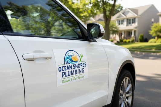 Car magnet on white SUV