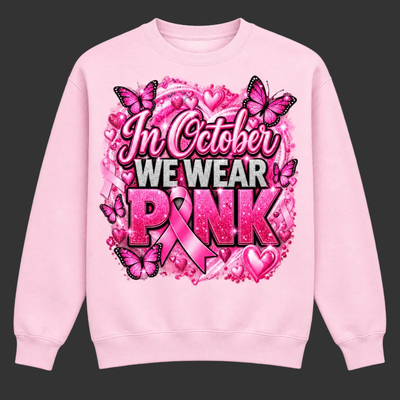 Design 2 on a light pink crewneck sweatshirt