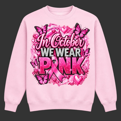 Design 2 on a light pink crewneck sweatshirt