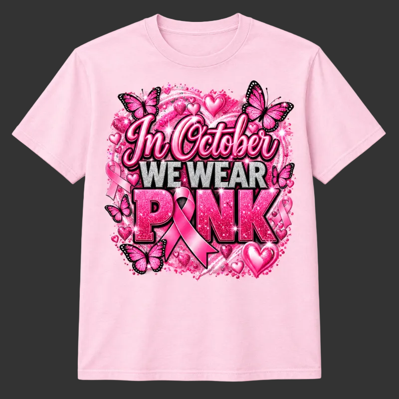Design 2 on a light pink short-sleeve T-shirt