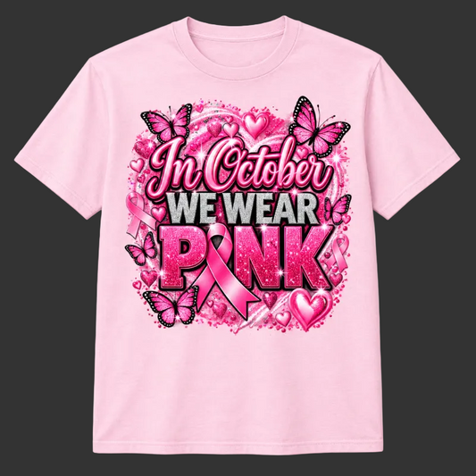 Design 2 on a light pink short-sleeve T-shirt