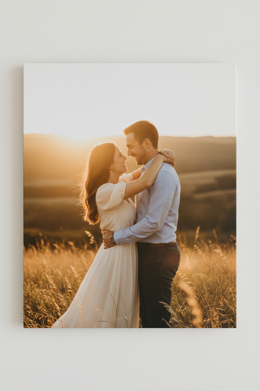 Engaged Couple Photo Board