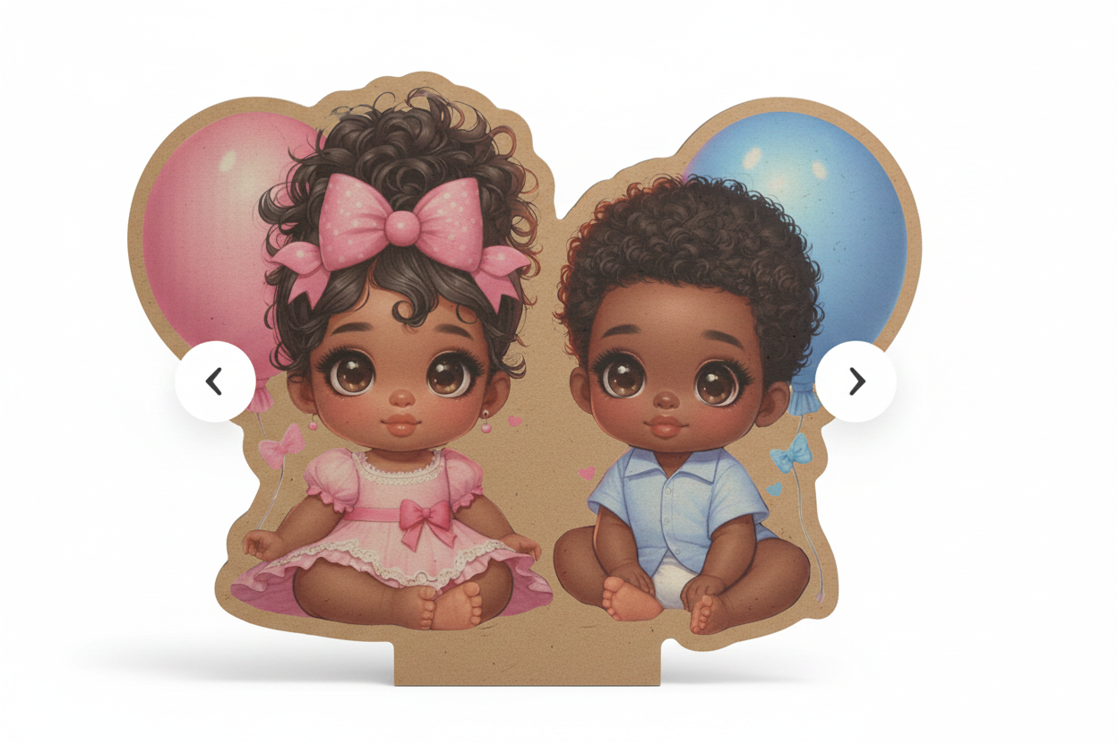 Gender Reveal Cardboard Standee