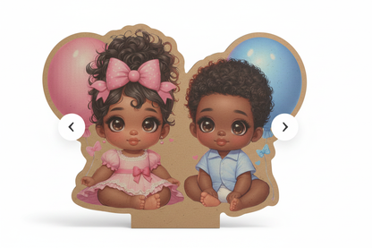 Gender Reveal Cardboard Standee