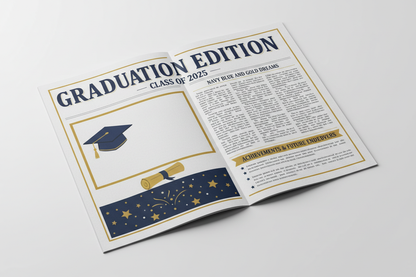 Graduation Newspaper Two-Page Spread