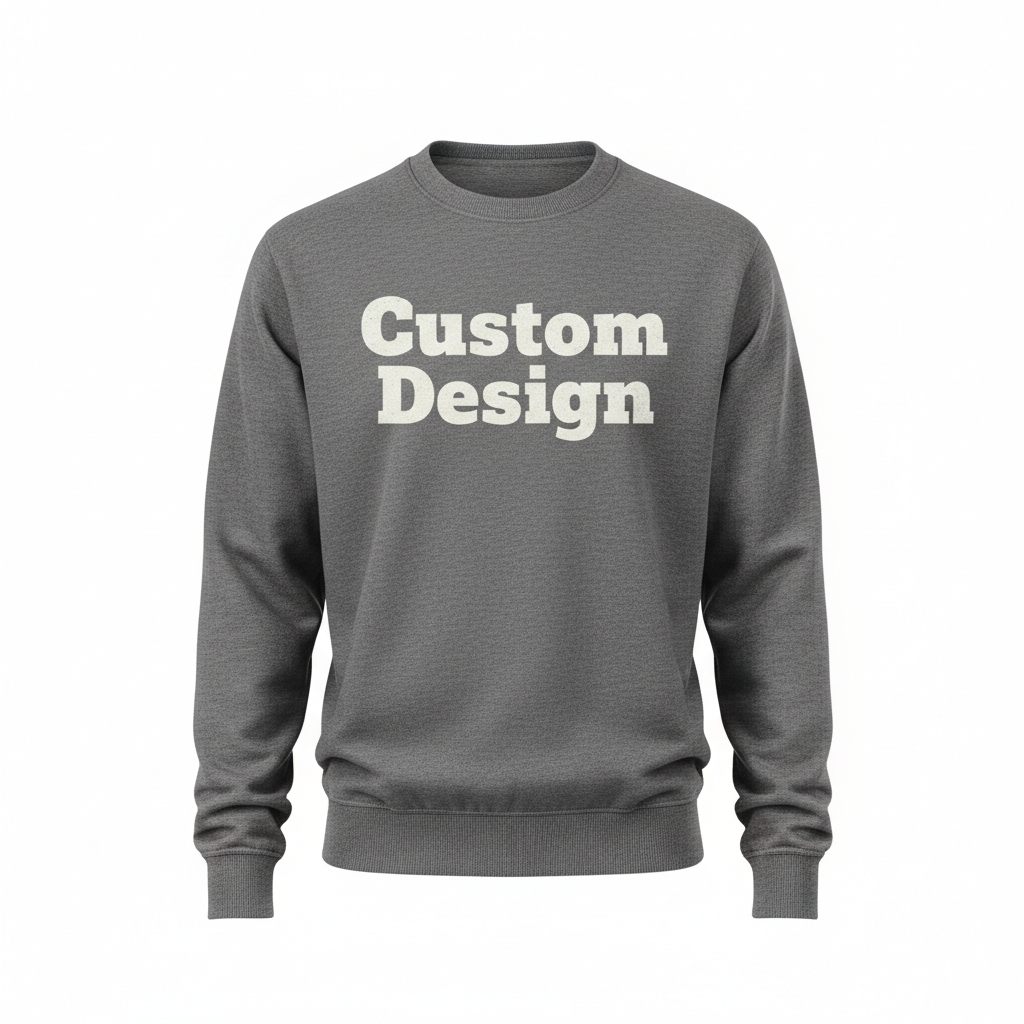 Gray Crewneck Mockup