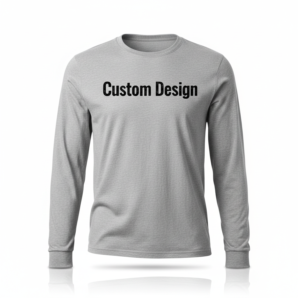 Gray Long Sleeve Mockup