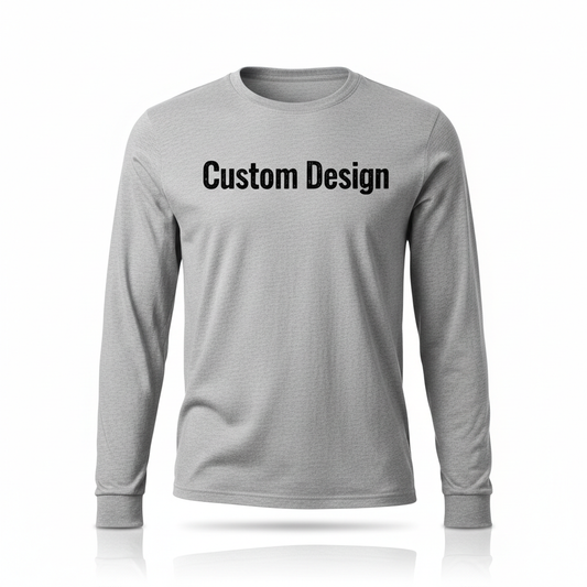 Gray Long Sleeve Mockup