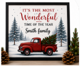 Custom 16x20 Framed Artwork — Personalized Holiday Print