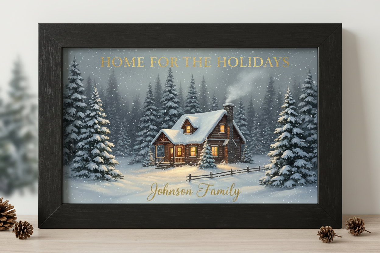 Johnson Family Black Frame