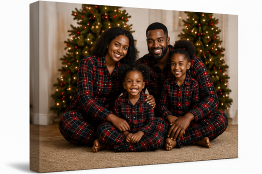 Little Girl Christmas Canvas