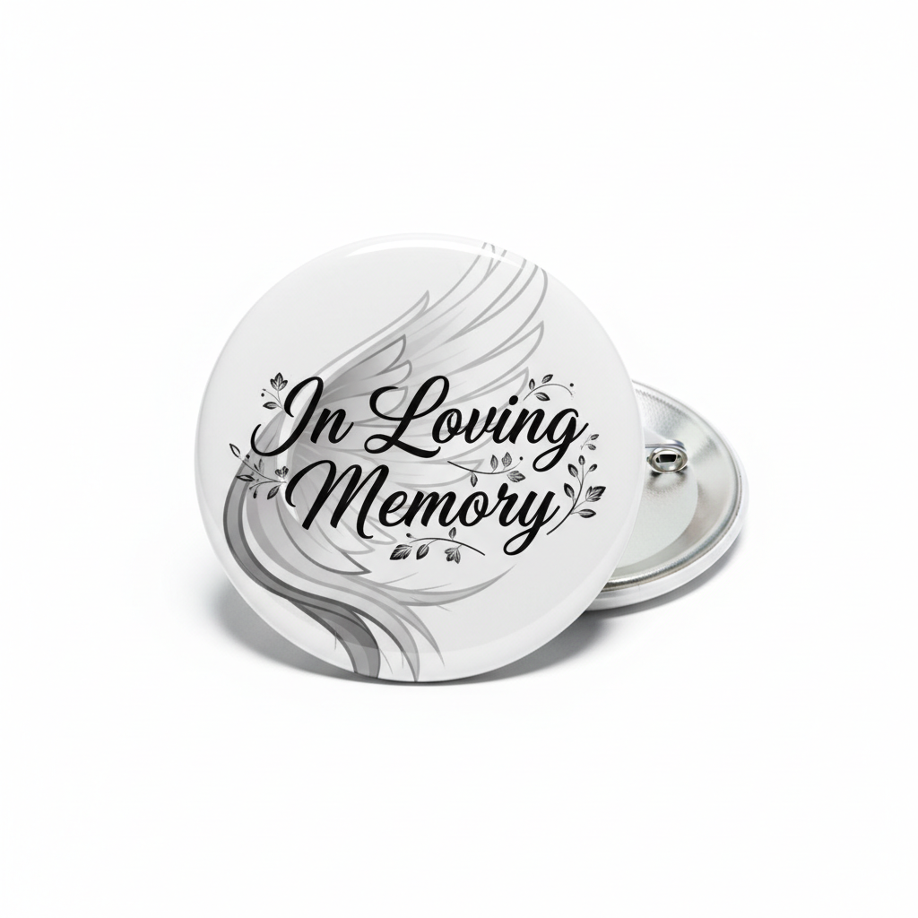 Memorial Button Mockup
