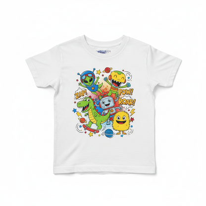 White Cartoon Theme Shirt