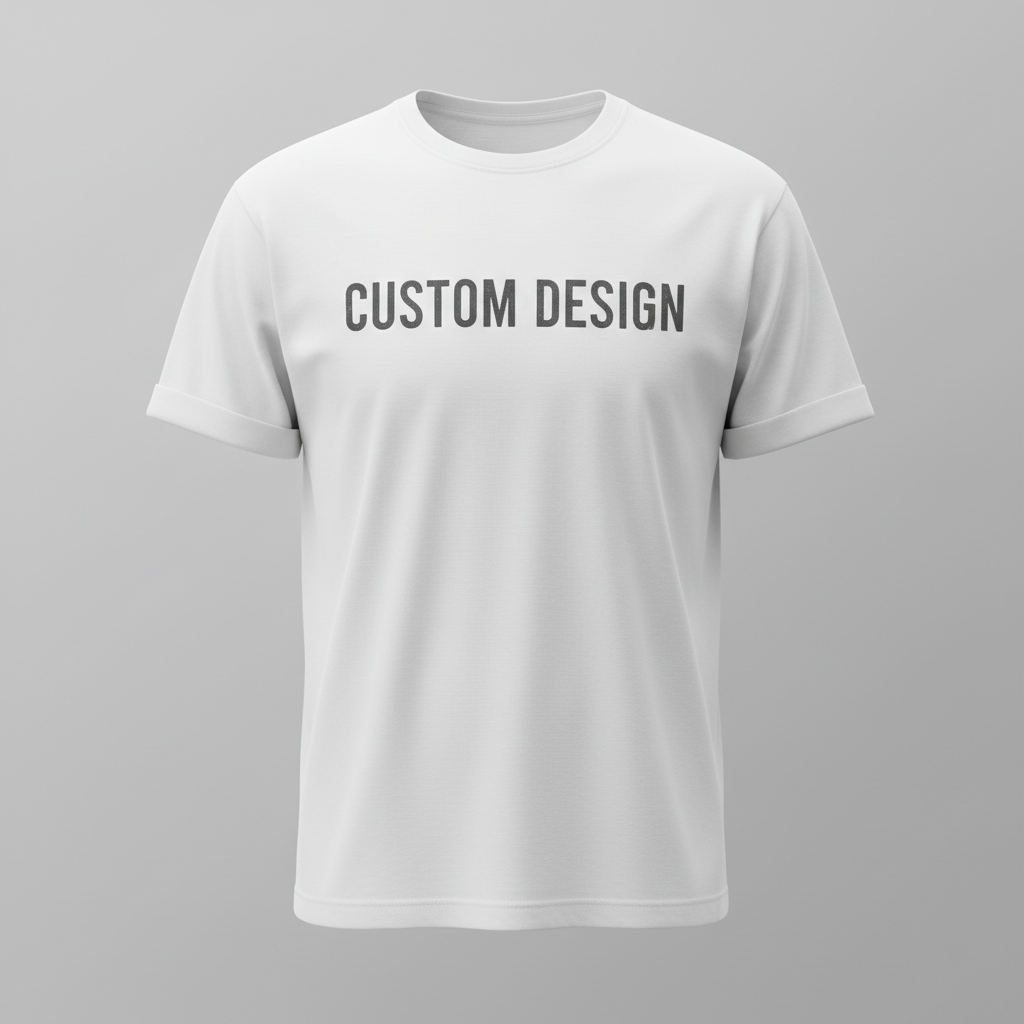 White Short Sleeve Mockup